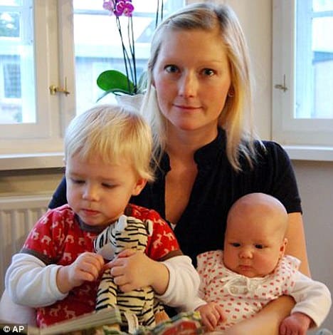 'Amazing': Stinne Holm Bergholdt, who was left infertile after suffering cancer, has pioneered a groundbreaking ovarian transplant treatment, which enabled her to give birth to three babies and could be used to stop the menopause