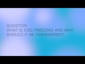 Infertility Center of St Louis | Dr  Silber Q&A | egg freezing